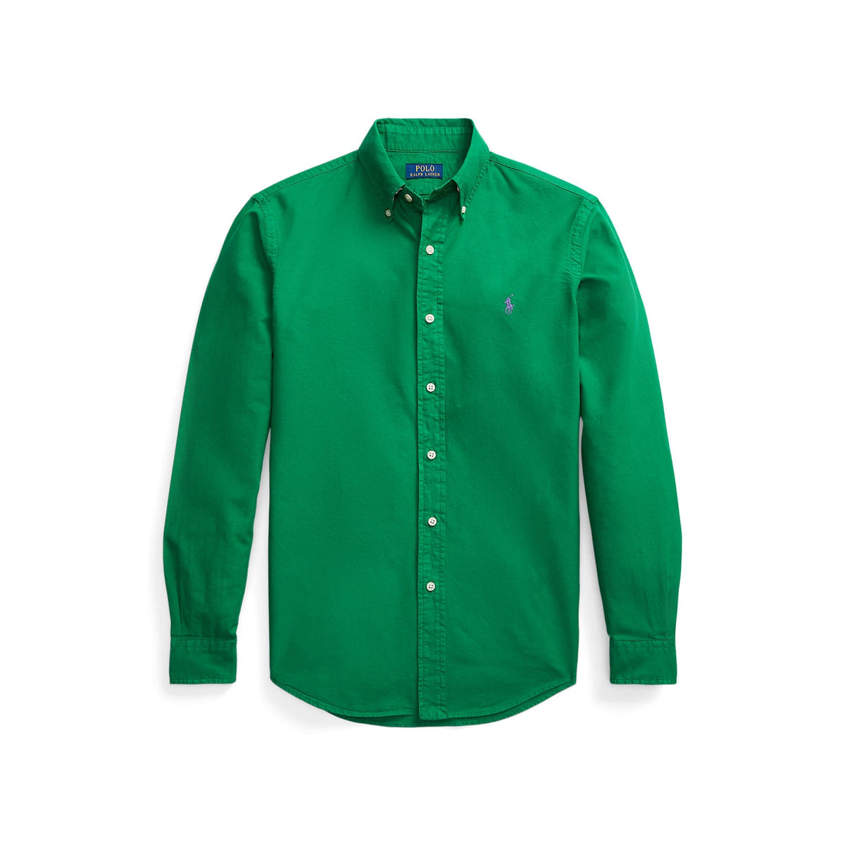 Polo Ralph Lauren Custom Fit Garment-Dyed Oxford Shirt - Athletic Green