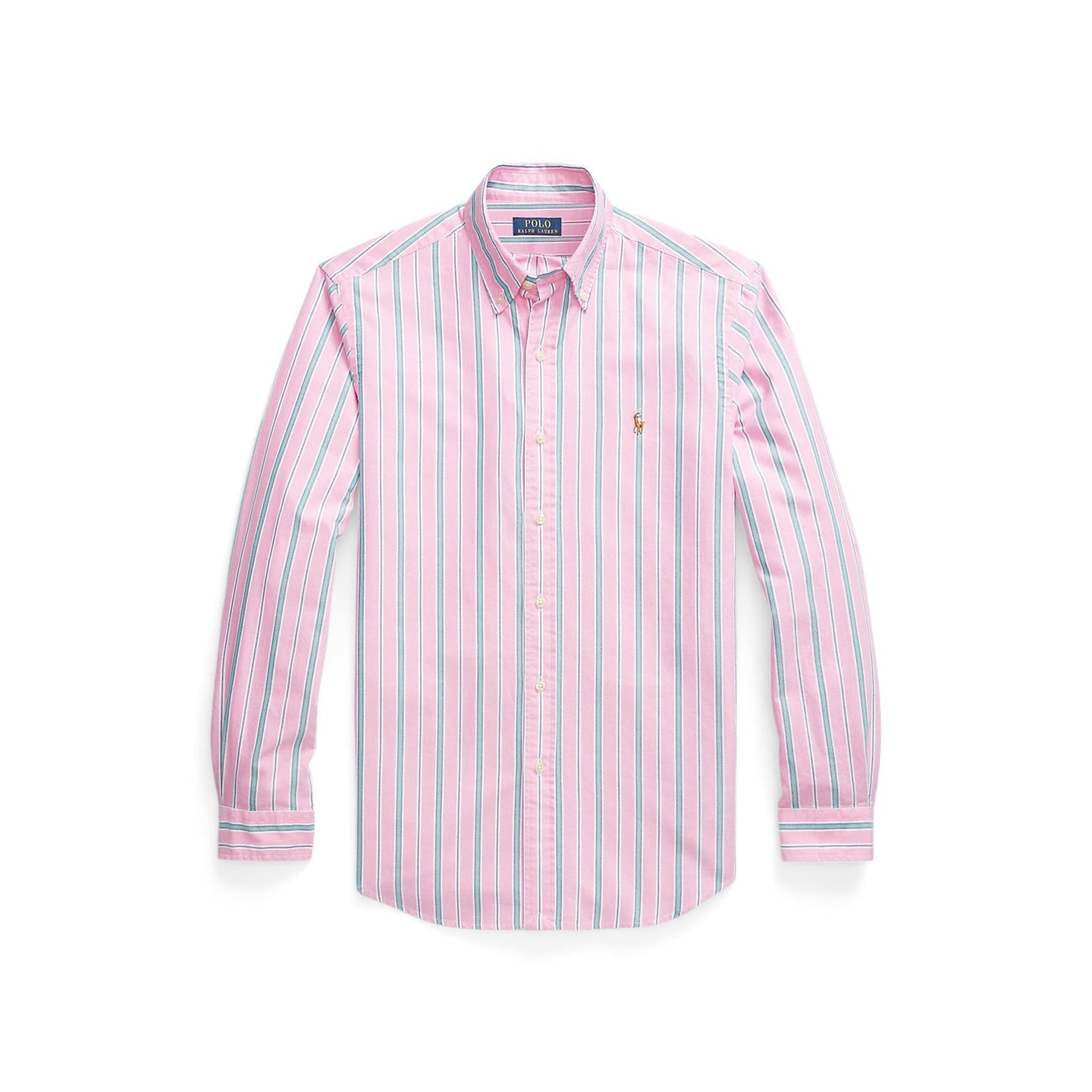 Polo Ralph Lauren - Oxford Shirt - Stripe - Pink, Green & White
