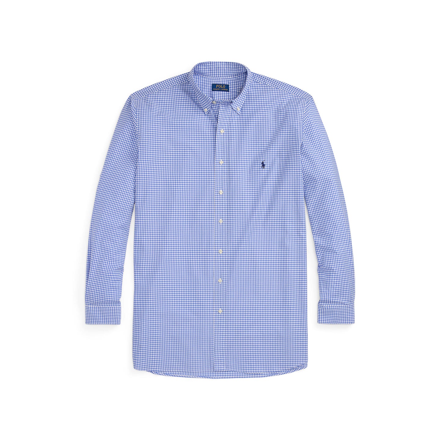 Polo Ralph Lauren - Poplin Stretch Shirt - Gingham - Big & Tall Sizes - Blue & White