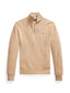Polo Ralph Lauren - Mesh-Knit Cotton Quarter-Zip Sweater - Camel Melange