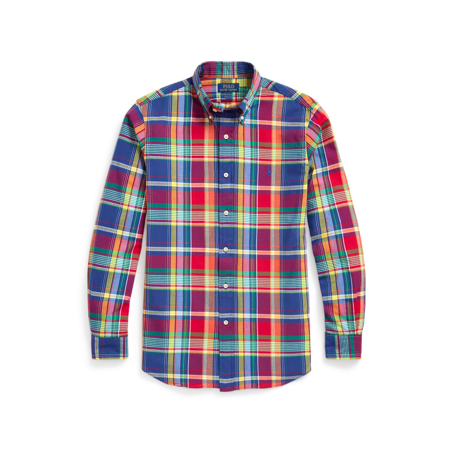 Polo Ralph Lauren - Madras Cotton Shirt - Check - Royal, Red Multi