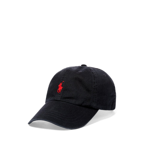Polo Ralph Lauren Chino Cap Black with Red logo