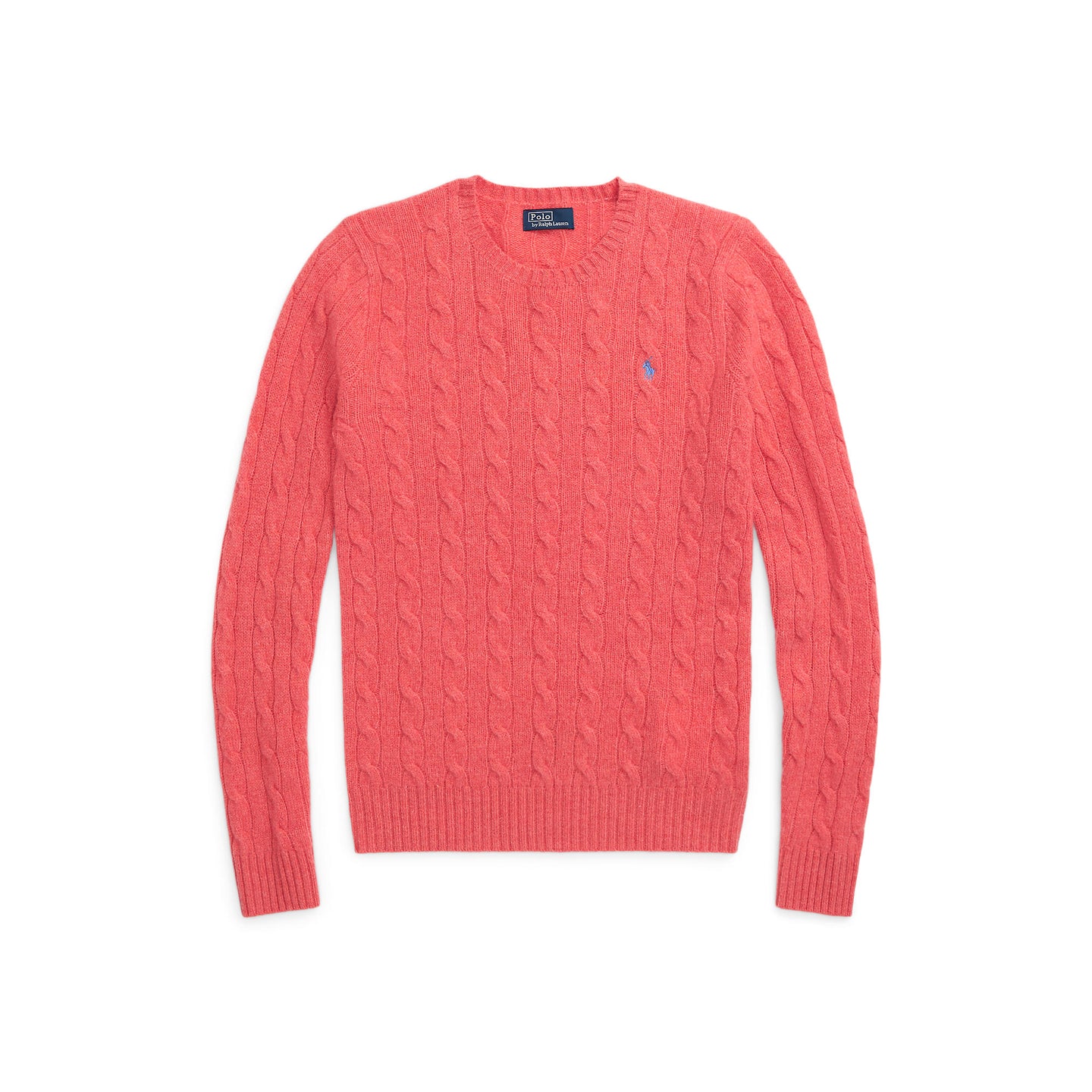 Polo Ralph Lauren - Julianna Cable Knit Crewneck Cashmere/Wool Sweater - Rosette Heather