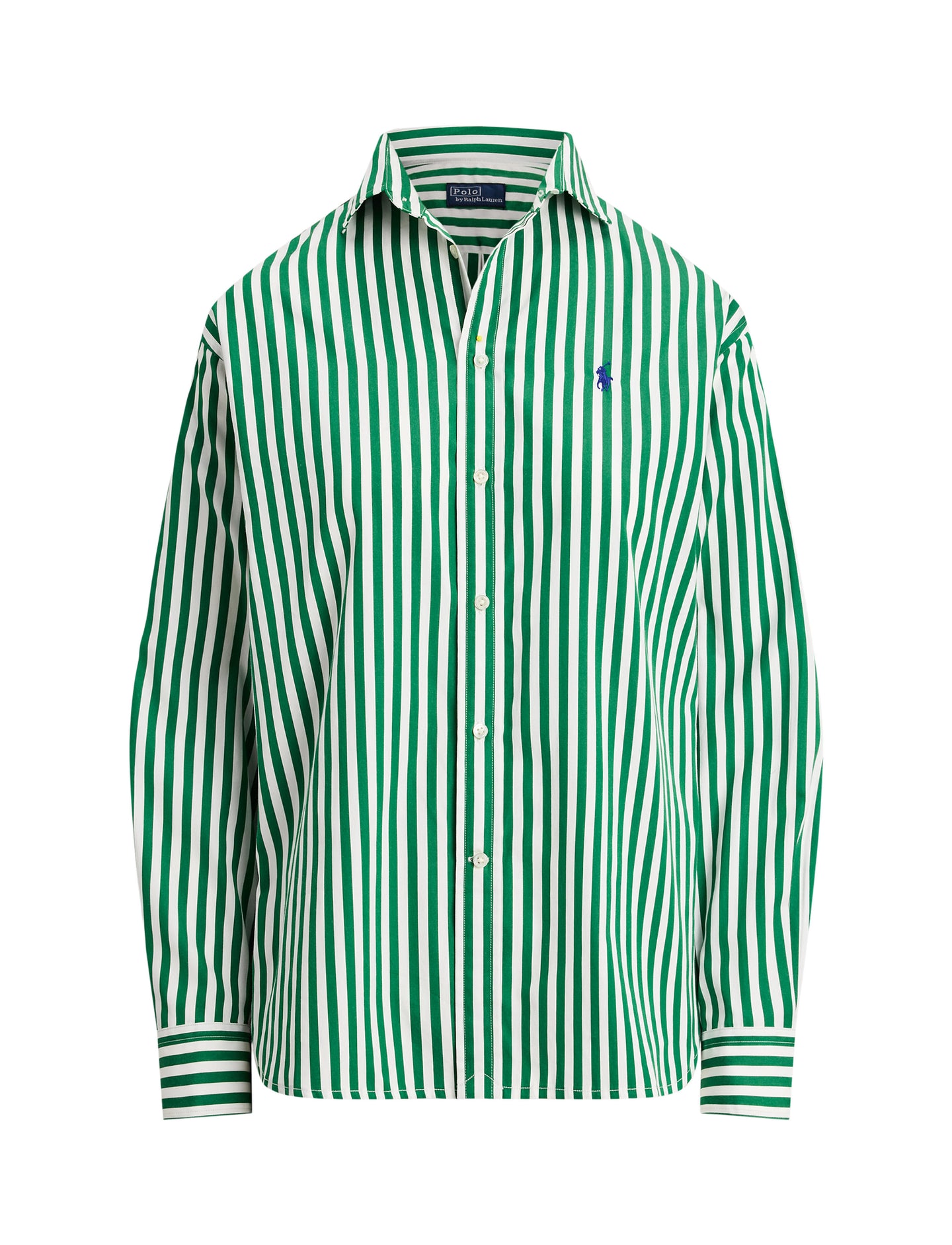 Polo Ralph Lauren - Relaxed Fit Cotton Shirt - Stripe - Green & White