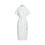 Polo Ralph Lauren - Belted Short-Sleeved Oxford Shirt Dress - White