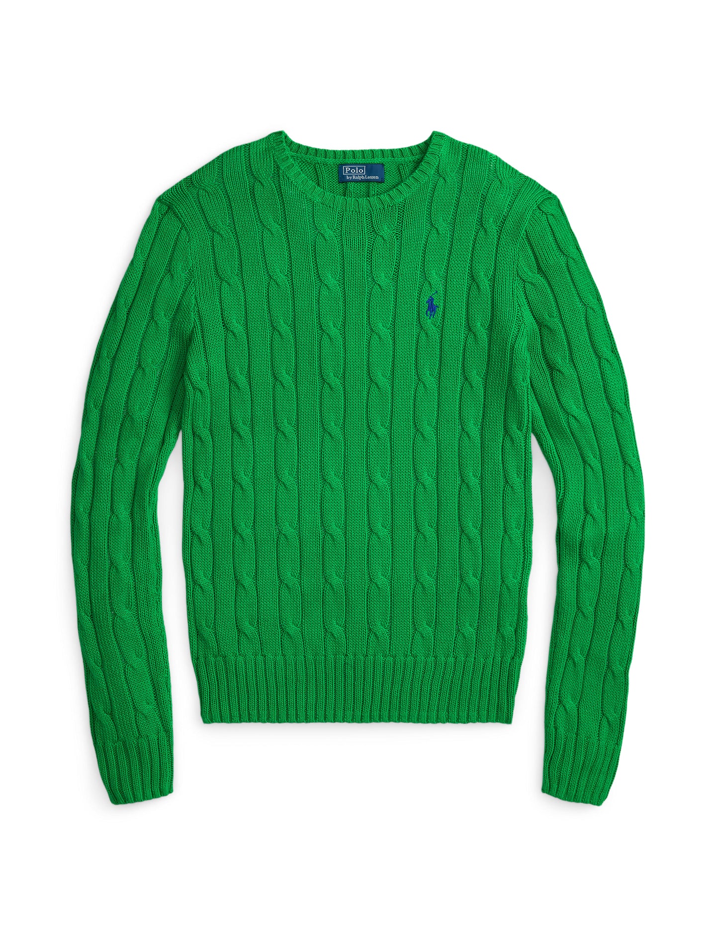 Polo Ralph Lauren - Julianna Cable-Knit Cotton Crewneck Sweater - Preppy Green
