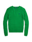 Polo Ralph Lauren - Julianna Cable-Knit Cotton Crewneck Sweater - Preppy Green