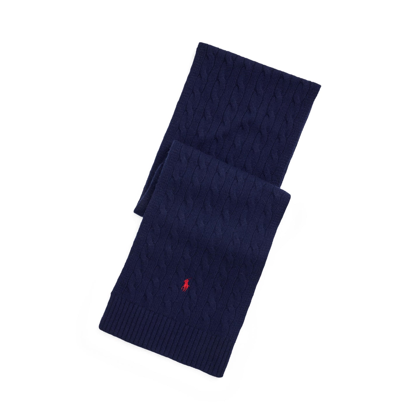 Polo Ralph Lauren Cable Knit Scarf, Navy