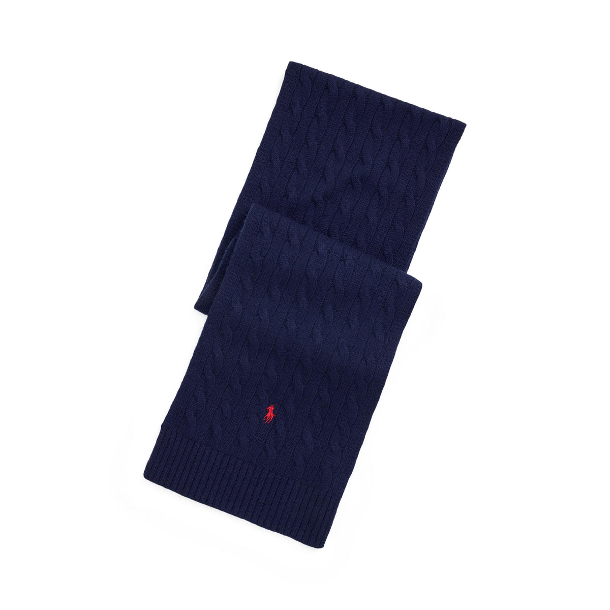 Polo Ralph Lauren - Cable Knit Scarf - Navy