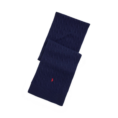 Polo Ralph Lauren - Cable Knit Scarf - Navy