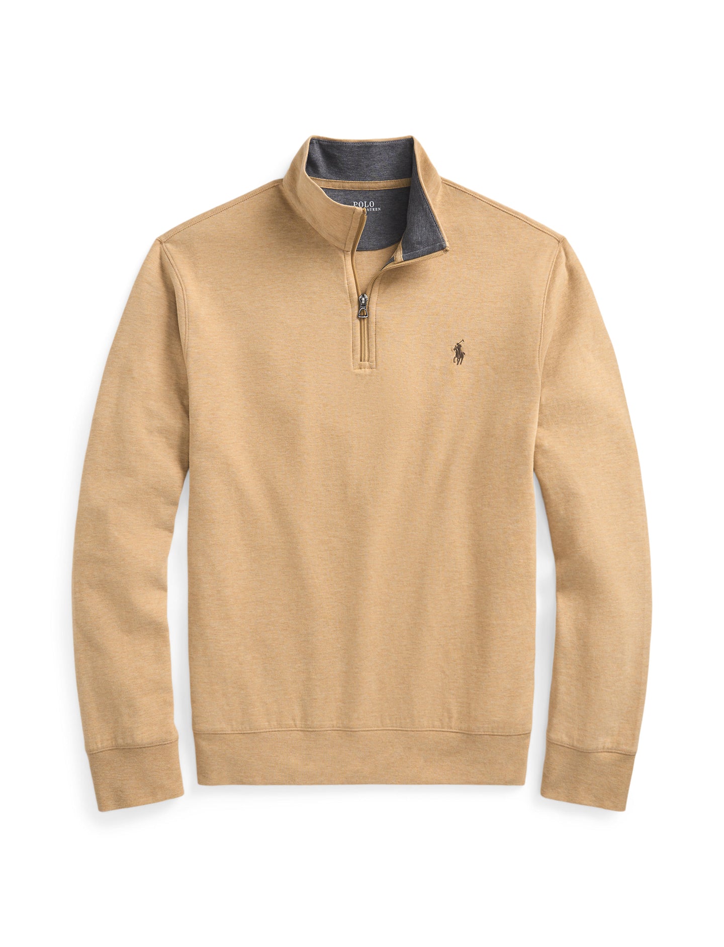 Polo Ralph Lauren - Luxury Jersey Quarter Zip Sweatshirt - Camel
