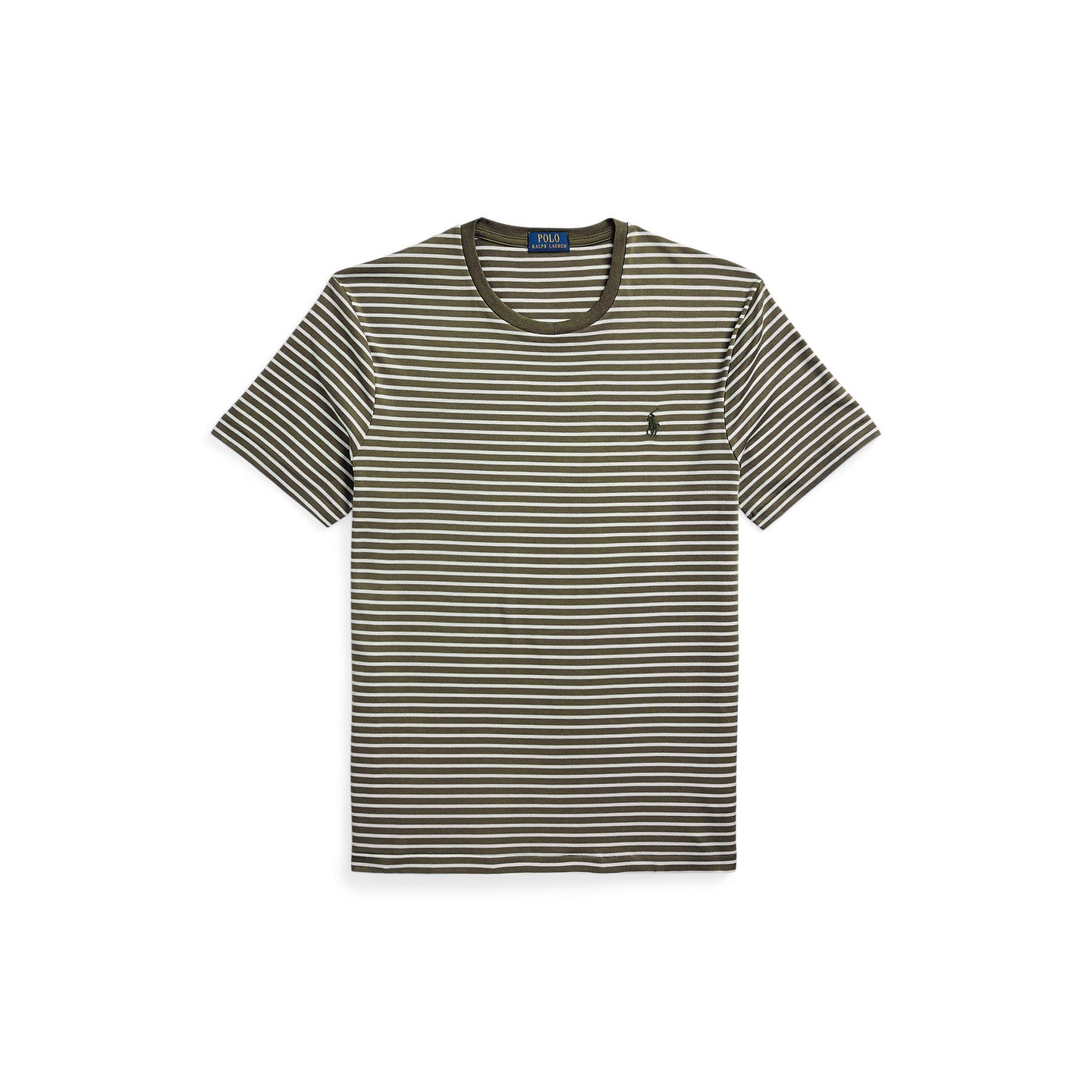 Polo Ralph Lauren - Custom Slim Striped  Soft Cotton T-Shirt - Armadillo white