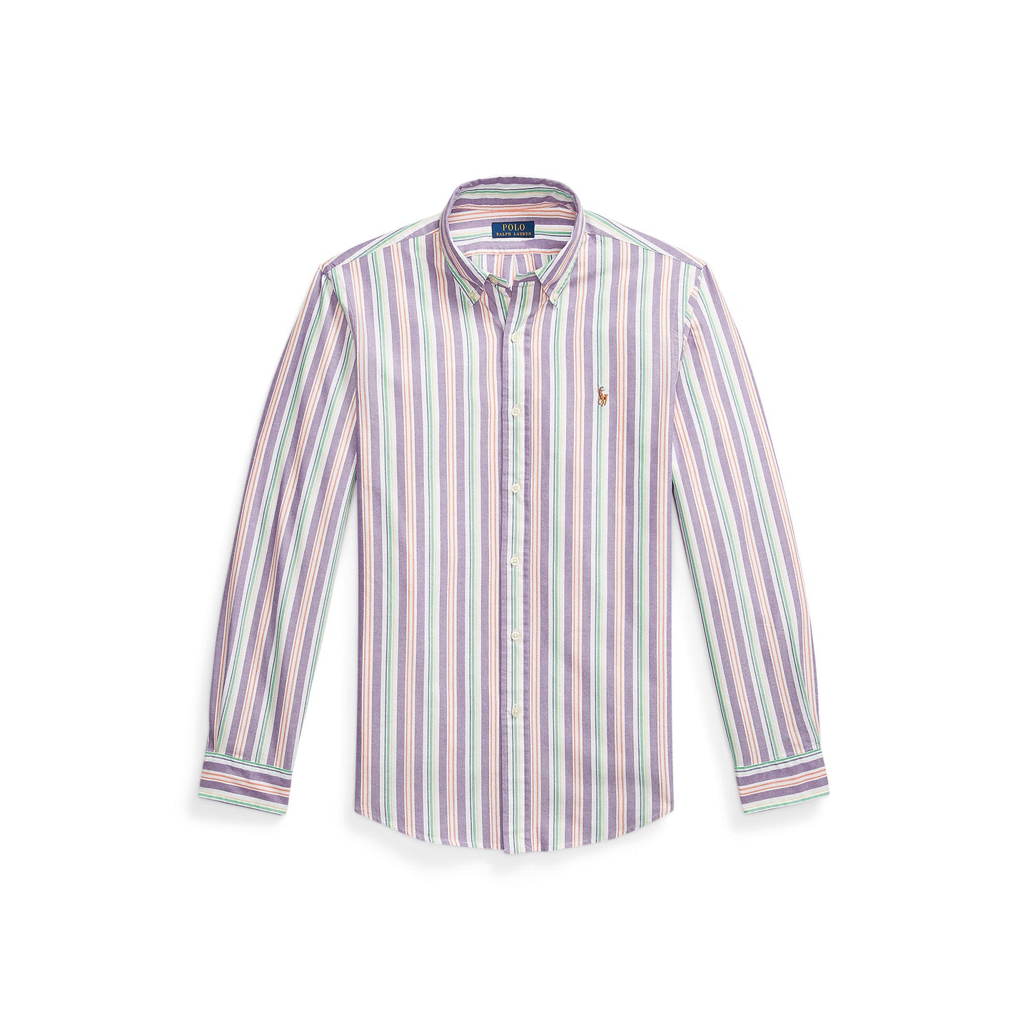 Polo Ralph Lauren - Oxford Shirt -  Stripe - Purple, Orange Multi