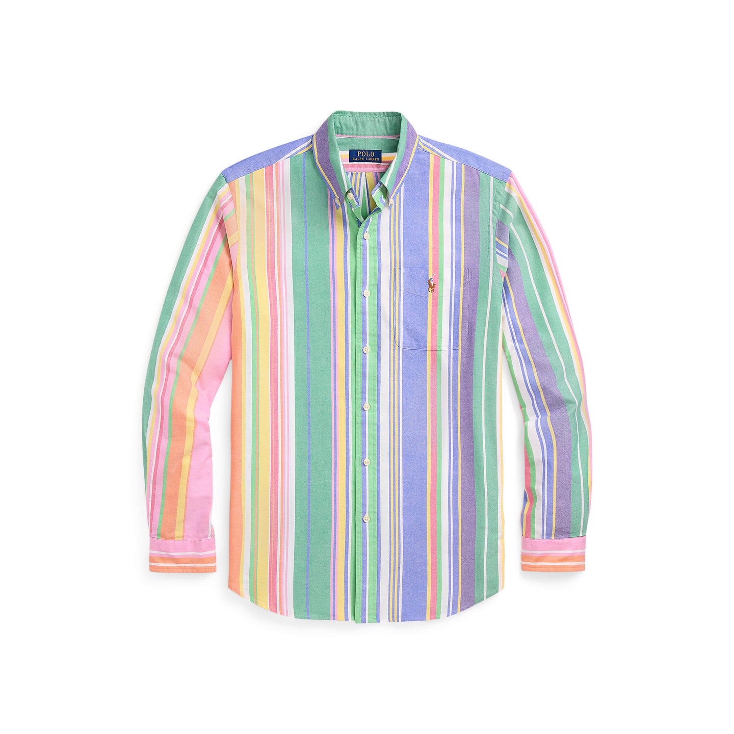 Polo Ralph Lauren - Oxford Shirt - Stripe - Green, Blue Multi