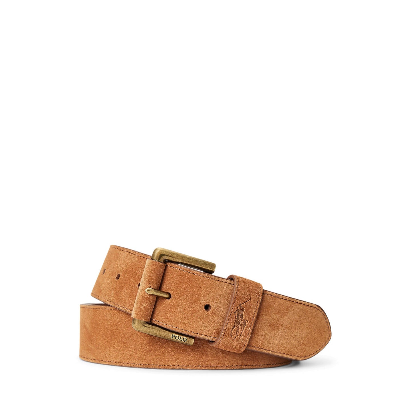 Polo Ralph Lauren - Suede Leather Polo Keep Belt - Tan