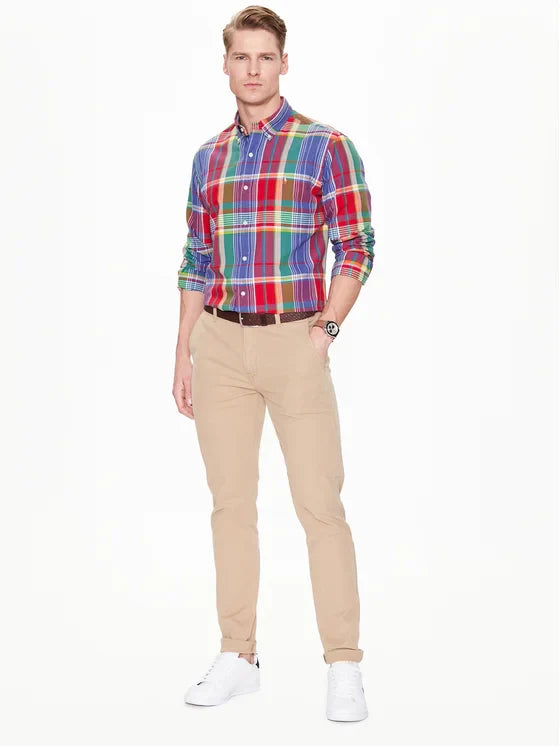 Polo Ralph Lauren - Oxford Shirt - Plaid - Red/Blue Multi