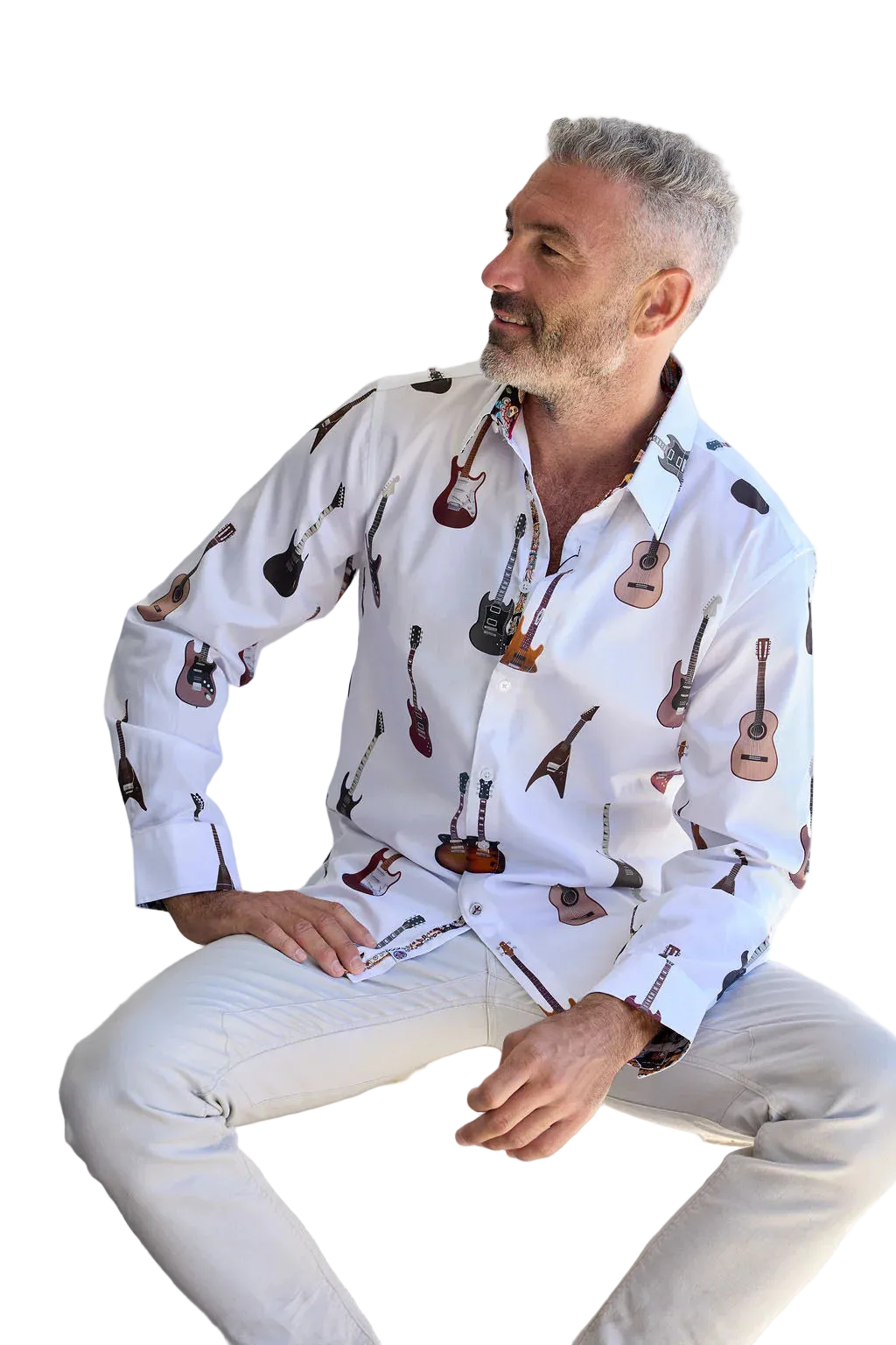 English Laundry - Sheffield Cotton Guitar Shirt - White