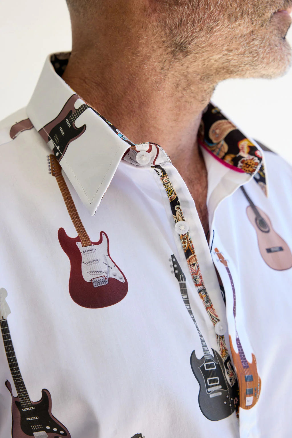 English Laundry - Sheffield Cotton Guitar Shirt - White