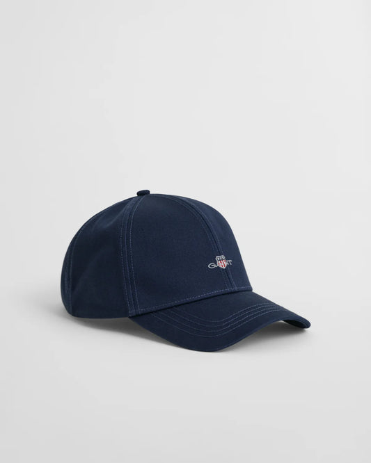 GANT - Shield High Cotton Twill Cap - Marine
