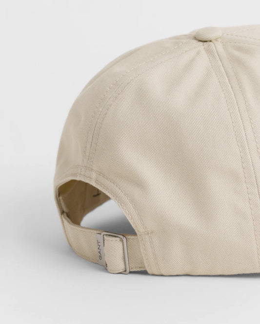 GANT - Shield High Cotton Twill Cap - Putty