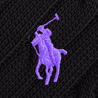 Polo Ralph Lauren - Cable-Knit Cotton V Neck Jumper - Black