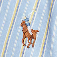 Polo Ralph Lauren - Oxford Shirt - Stripe - Blue, Yellow & White