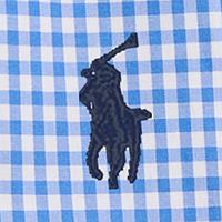 Polo Ralph Lauren - Poplin Stretch Shirt - Gingham - Big & Tall Sizes - Blue & White