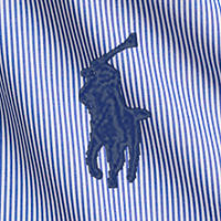 Polo Ralph Lauren - Poplin Stretch Shirt - Stripe - Big & Tall Sizes - Blue & White