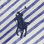 Polo Ralph Lauren - Wide Cropped Linen Shirt - Stripe - White & Blue