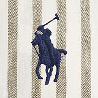 Polo Ralph Lauren - Classic Fit Linen Shirt - Stripe - Dark Sage & White