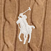 Polo Ralph Lauren - Cable-Knit Cotton Crewneck Sweater - Camel Melange