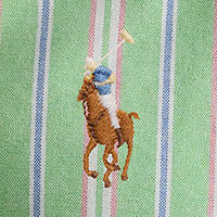 Polo Ralph Lauren - Oxford Shirt - Stripe - Green/White/Pink/Blue