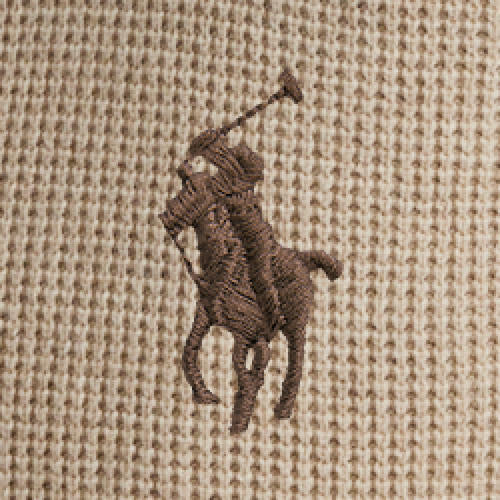 Polo Ralph Lauren - Waffle Knit Wool-Cotton Quarter Zip Sweater - Natural Cream Heather