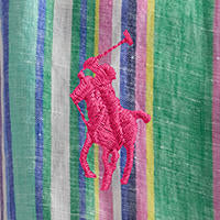 Polo Ralph Lauren - Linen Shirt - Green Pink Multi