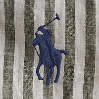 Polo Ralph Lauren - Linen Shirt - also in Big & Tall - Olive White