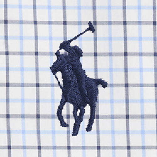 Polo Ralph Lauren - Poplin Stretch Shirt - Check - White/Blue