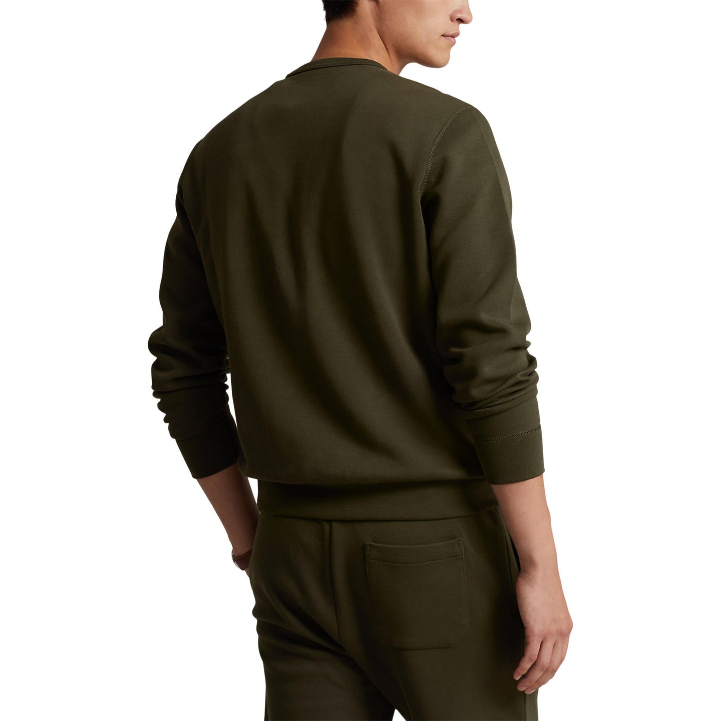 Polo Ralph Lauren - Logo-Embossed Double Knit Sweatshirt - Company Olive