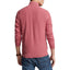 Mesh-Knit Cotton Quarter-Zip Sweater - Red Sky Heather