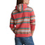 RL Long Sleeve Knit Hoodie - Striped - Red Multi