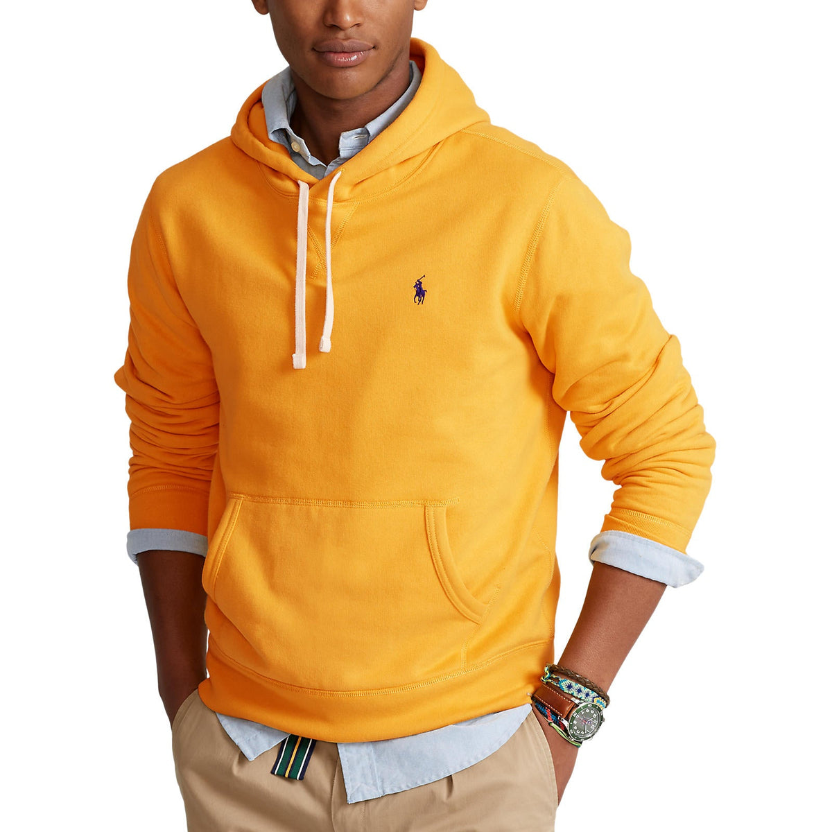 Polo Ralph Lauren - RL Long Sleeve Knit Hoodie - Gold