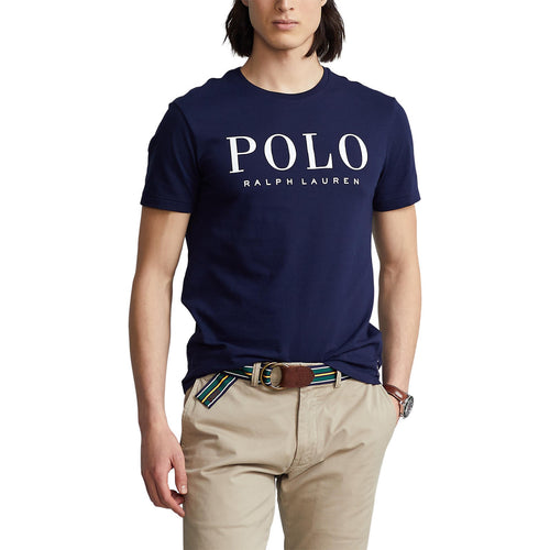 Polo Ralph Lauren Custom Slim Fit Logo Jersey T-Shirt - Cruise Navy