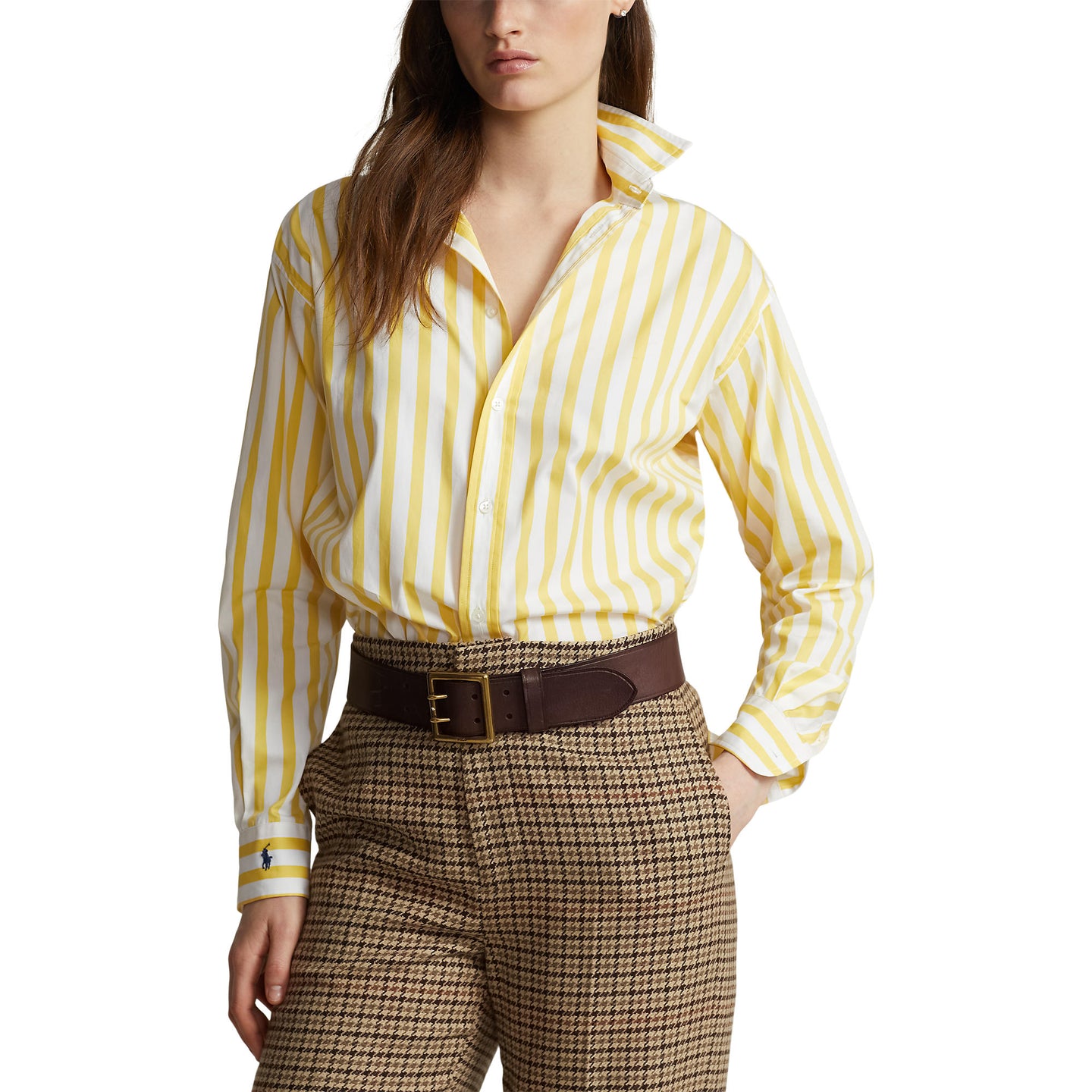Polo Ralph Lauren - Regular Fit Cotton Shirt - Stripe - Yellow/White