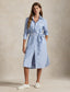 Polo Ralph Lauren - Belted Oxford Shirtdress - Blue