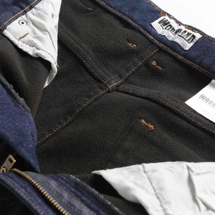 Workland - Polar Fleece Lined Heavy Duty Work Jean - Denim