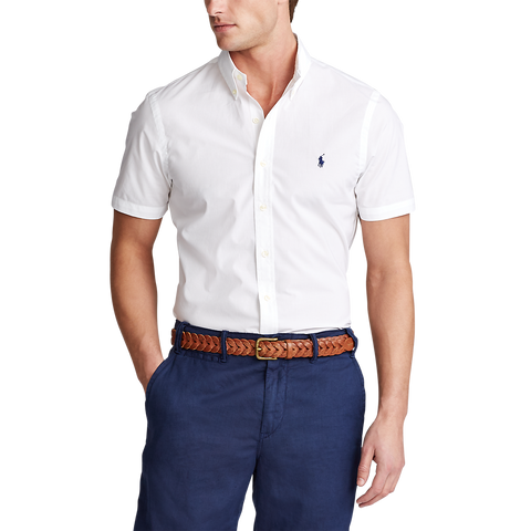 Polo_Ralph_Lauren_Short_Sleeve_Poplin_Shirt_White