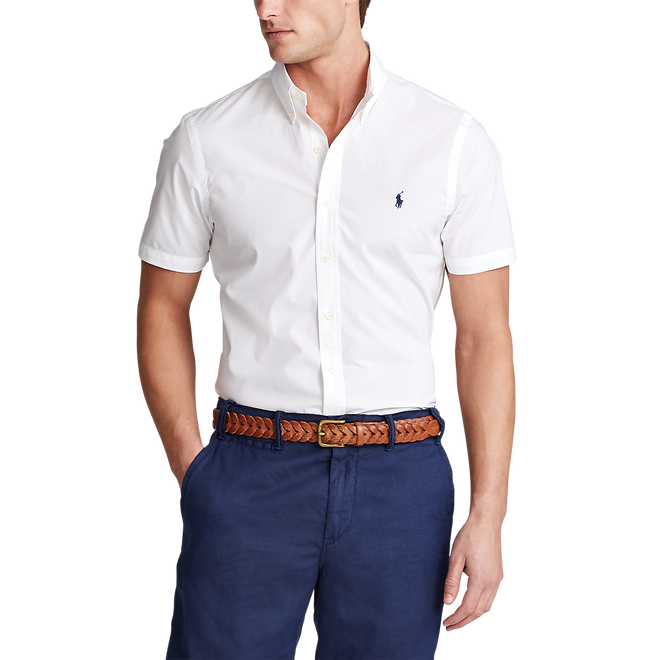 Polo_Ralph_Lauren_Short_Sleeve_Poplin_Shirt_White