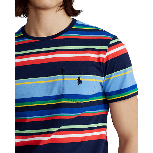 Polo_Ralph_Lauren_Striped_Crewneck_T-Shirt_ Multi