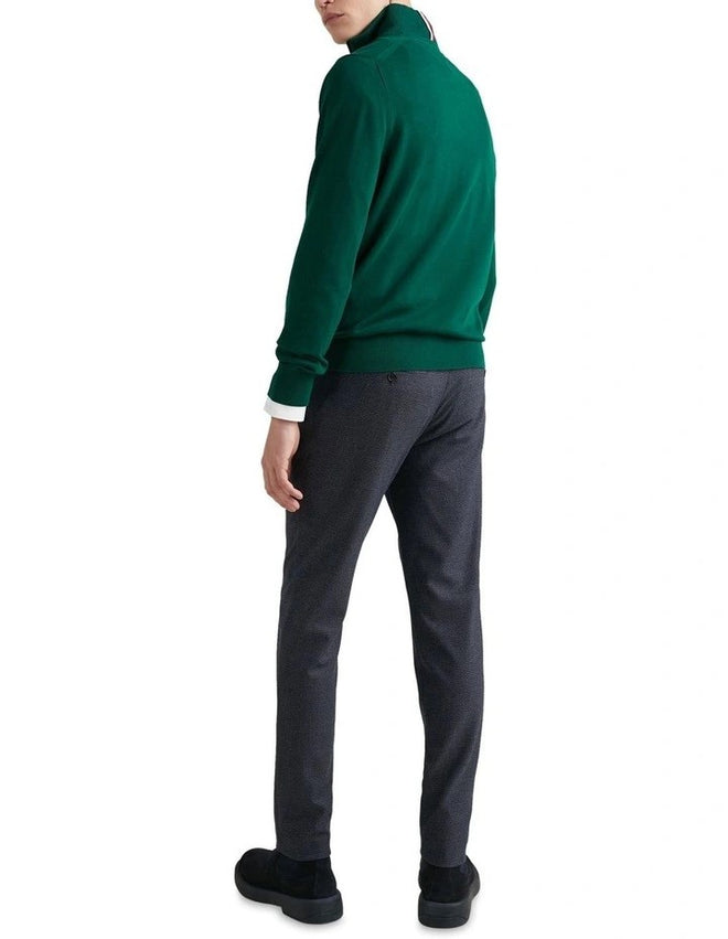 1985 Zip Mock Turtleneck Pullover - Prep Green