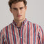 GANT Poplin Stripe Shirt - Red, White & Blue