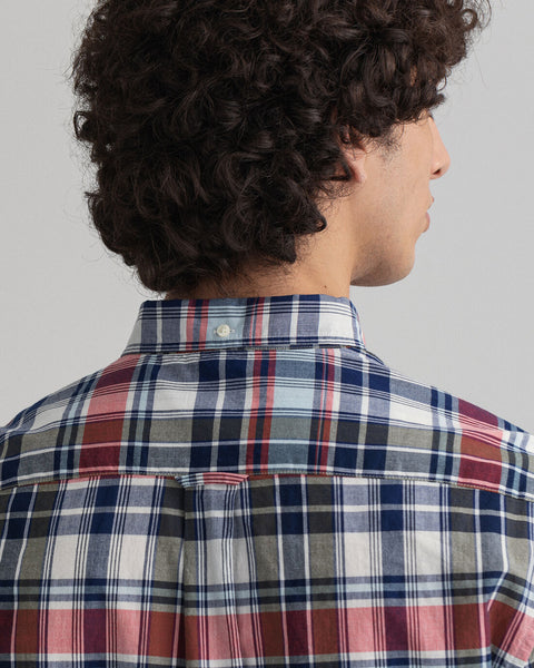 GANT - Indian Madras Check Shirt - Persian Blue